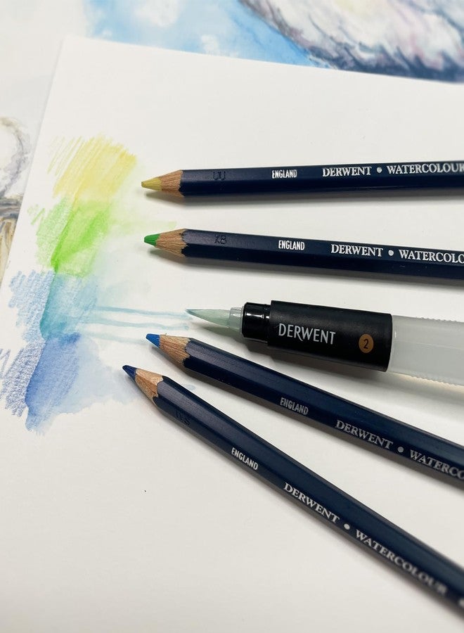 Derwent Medium Tip Waterbrush with Clear Water Barrel - Image 4